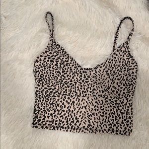 A cheetah print crop that has never been worn!! :)